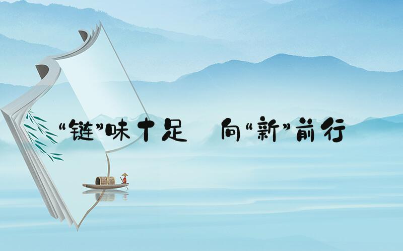 “链”味十足 向“新”前行